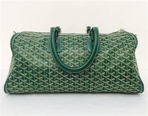 green goyard duffle bag